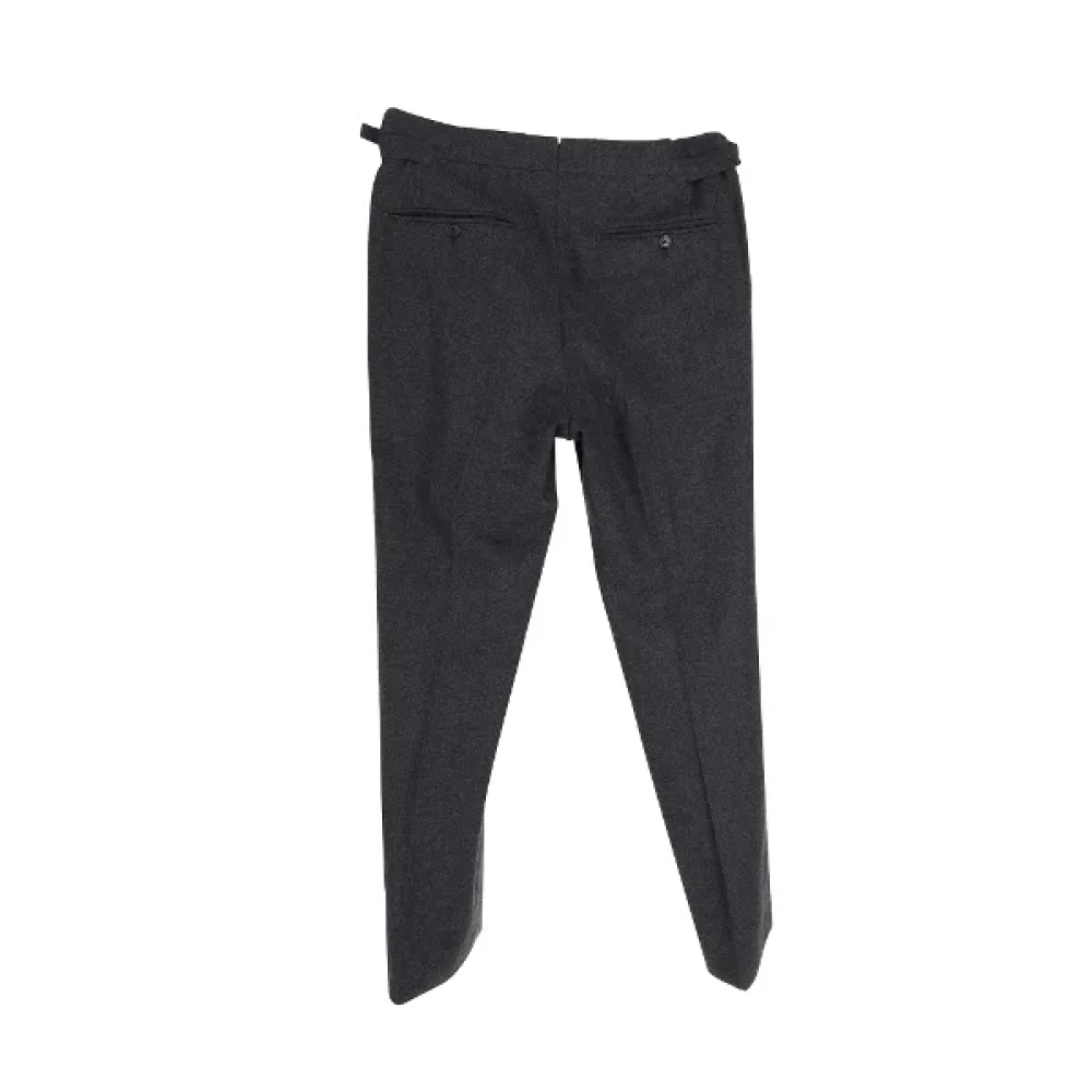 Tom Ford Pre-owned Wool bottoms Black Dames