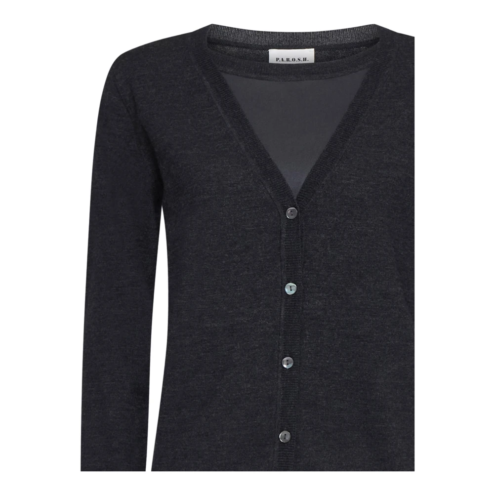 P.a.r.o.s.h. Grijze Sweater Collectie Gray Dames