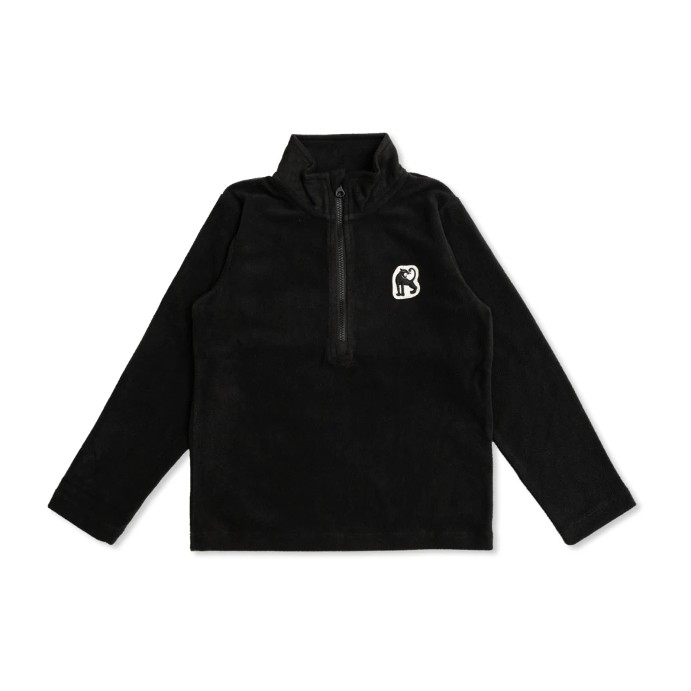 Mini Rodini Fleece med lapp Black, Unisex