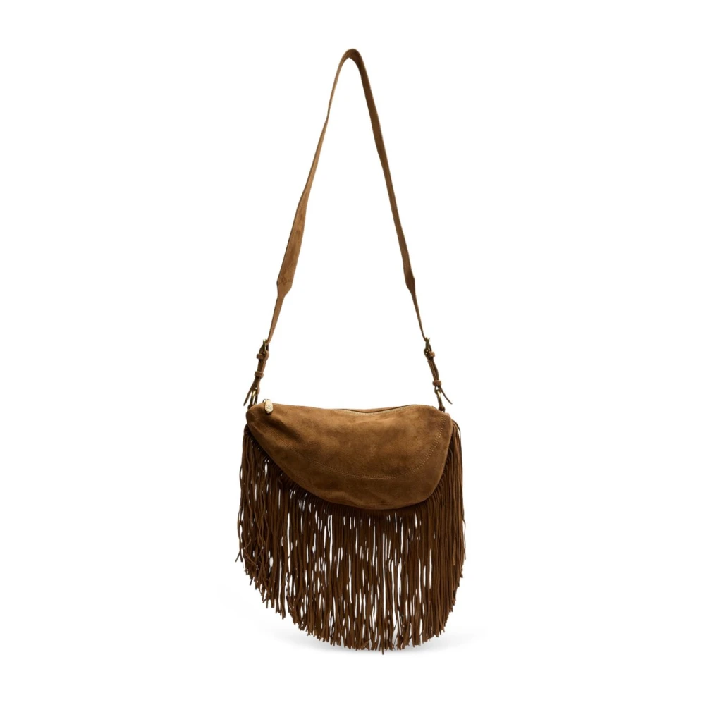Ash Donna Marrone Borsa A Spalla "Astrid" Con Frange - Immagine 2