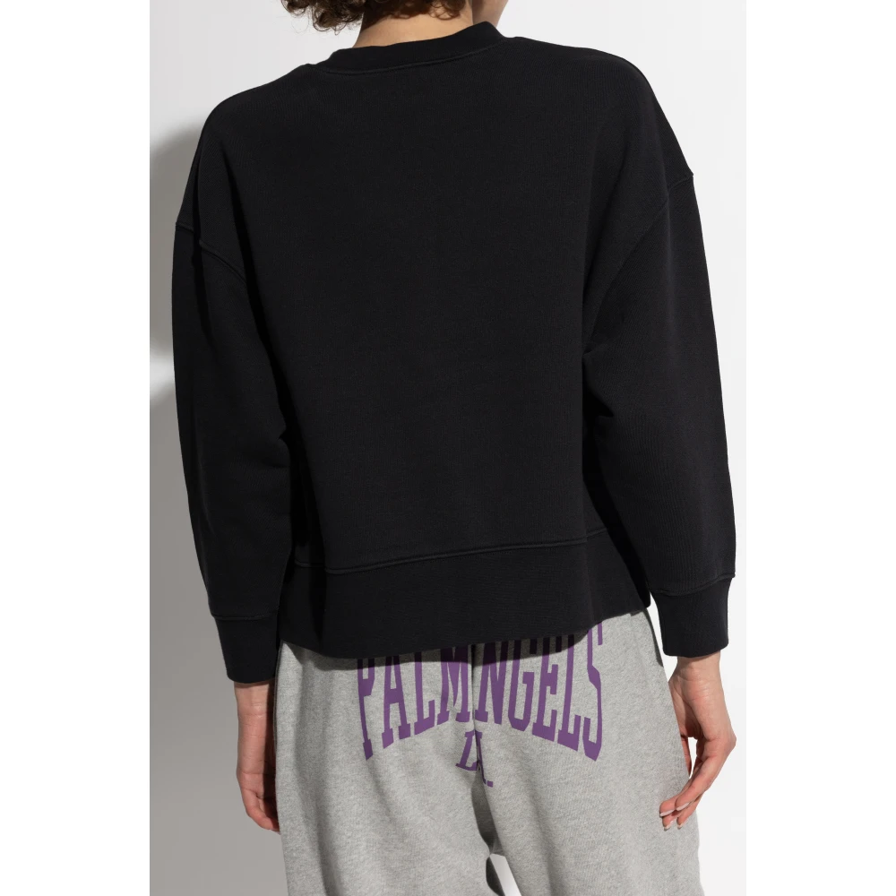 Palm Angels Sweatshirt met logo Black Dames
