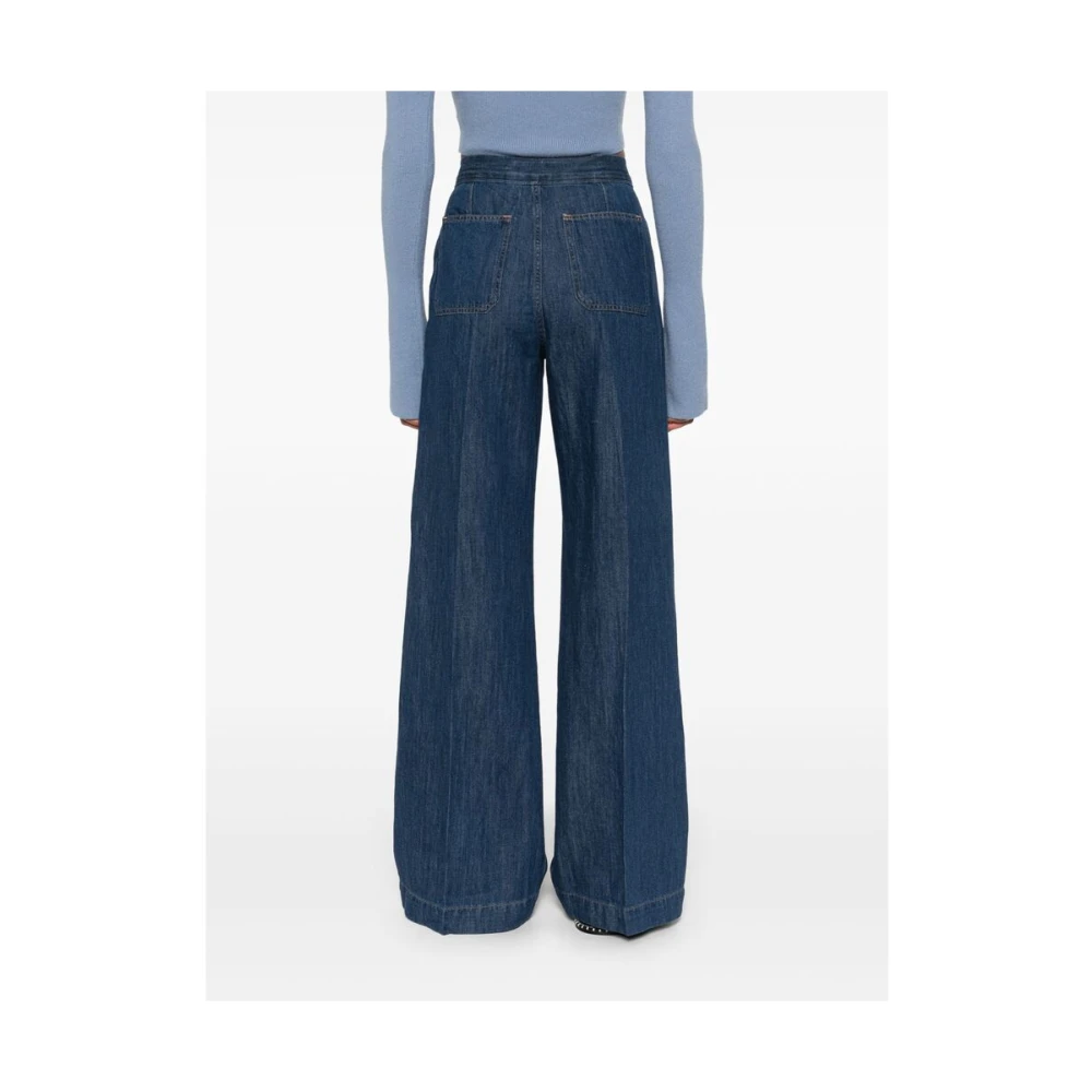 Ralph Lauren Wide Leg Jeans Blue Dames