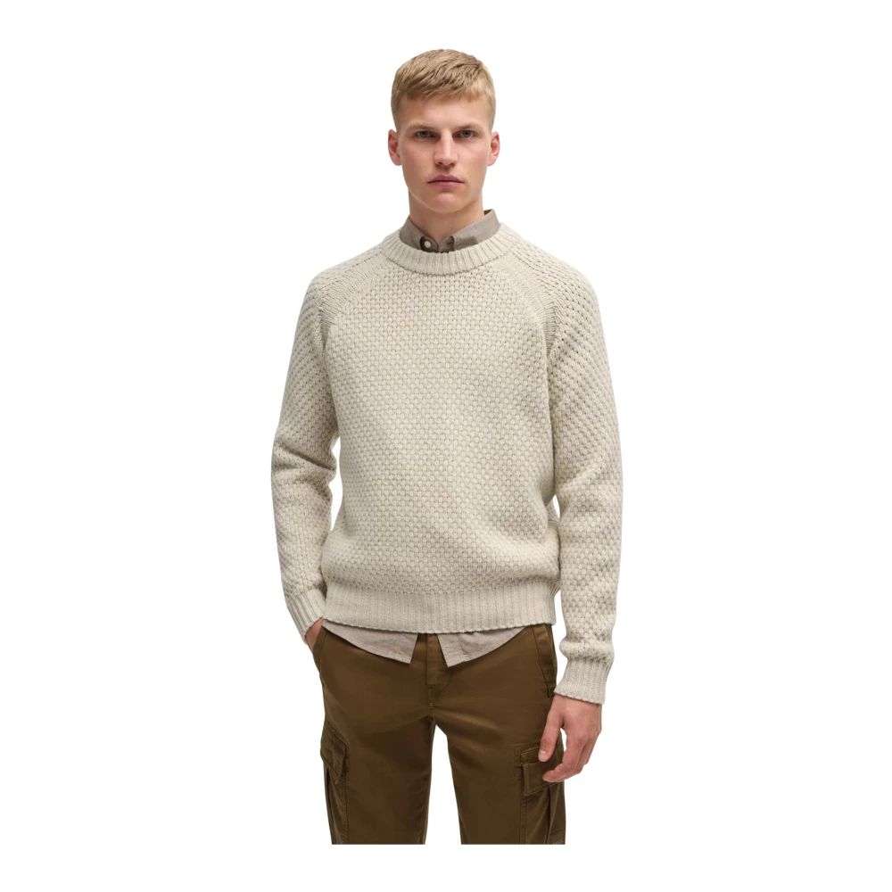 Hugo Boss Beige Trui Beige Heren