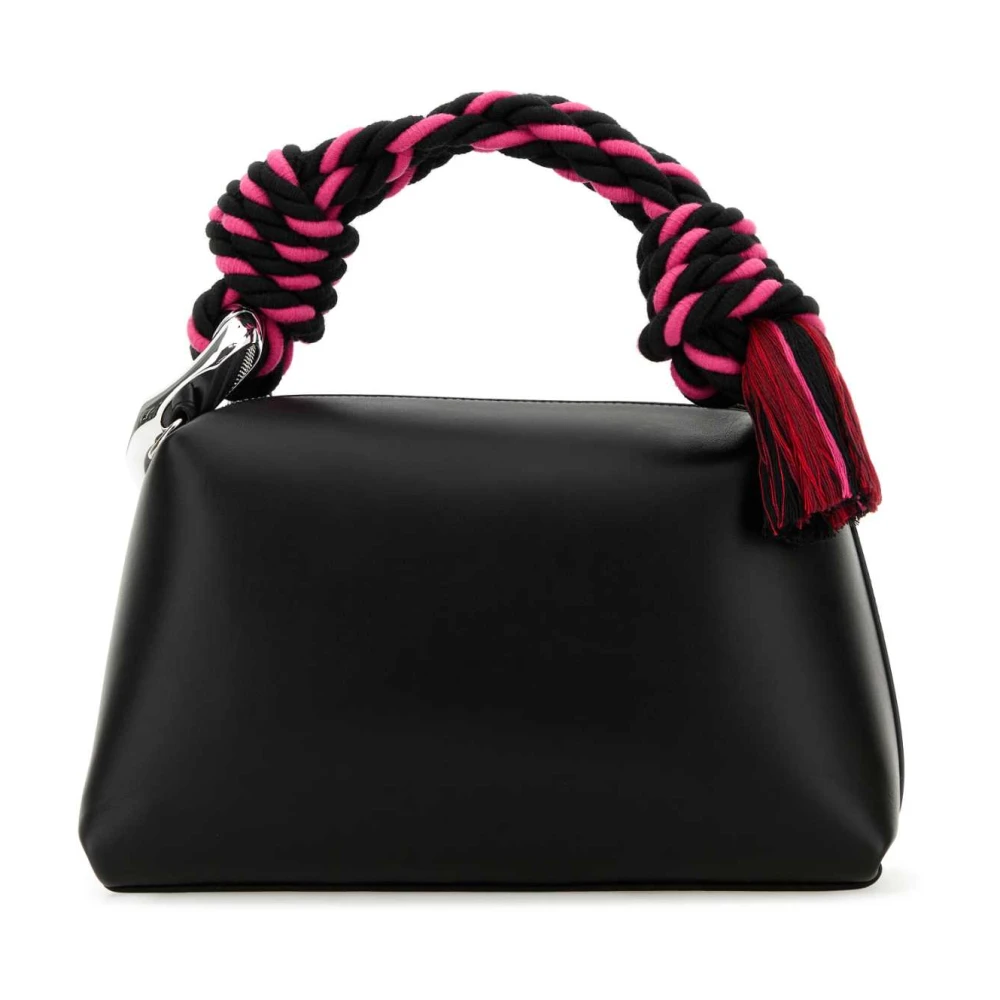 JW Anderson Zwarte Leren Hoektas Black Dames