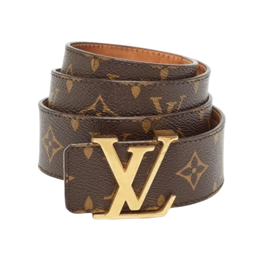 Louis Vuitton Vintage Pre-owned Coated canvas belts Brown Heren