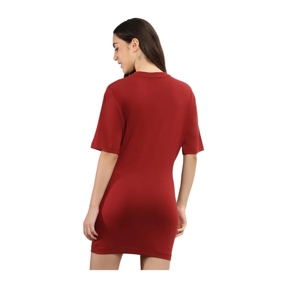 Calvin Klein Jeans Elegante Midi Jurk Brown Dames