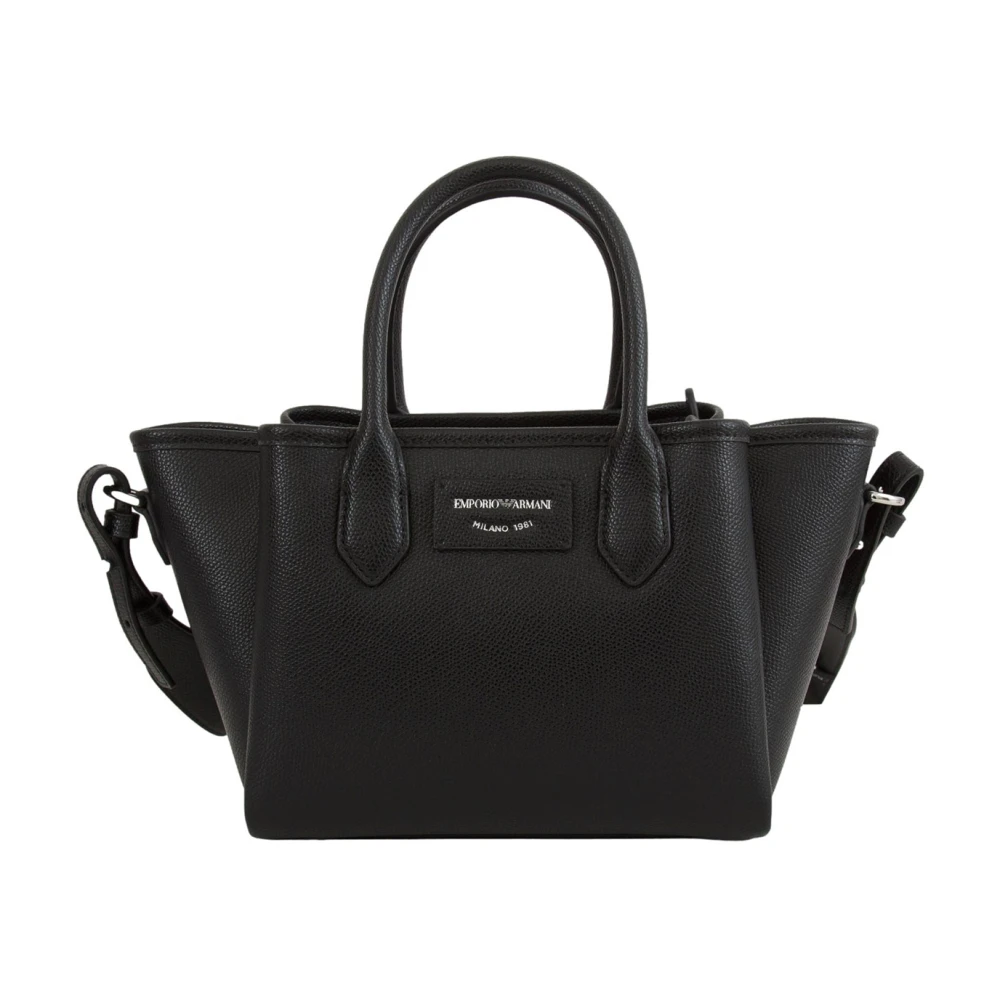 Emporio Armani Women's Black Shopping Bag - Handbags - One Size - Bags