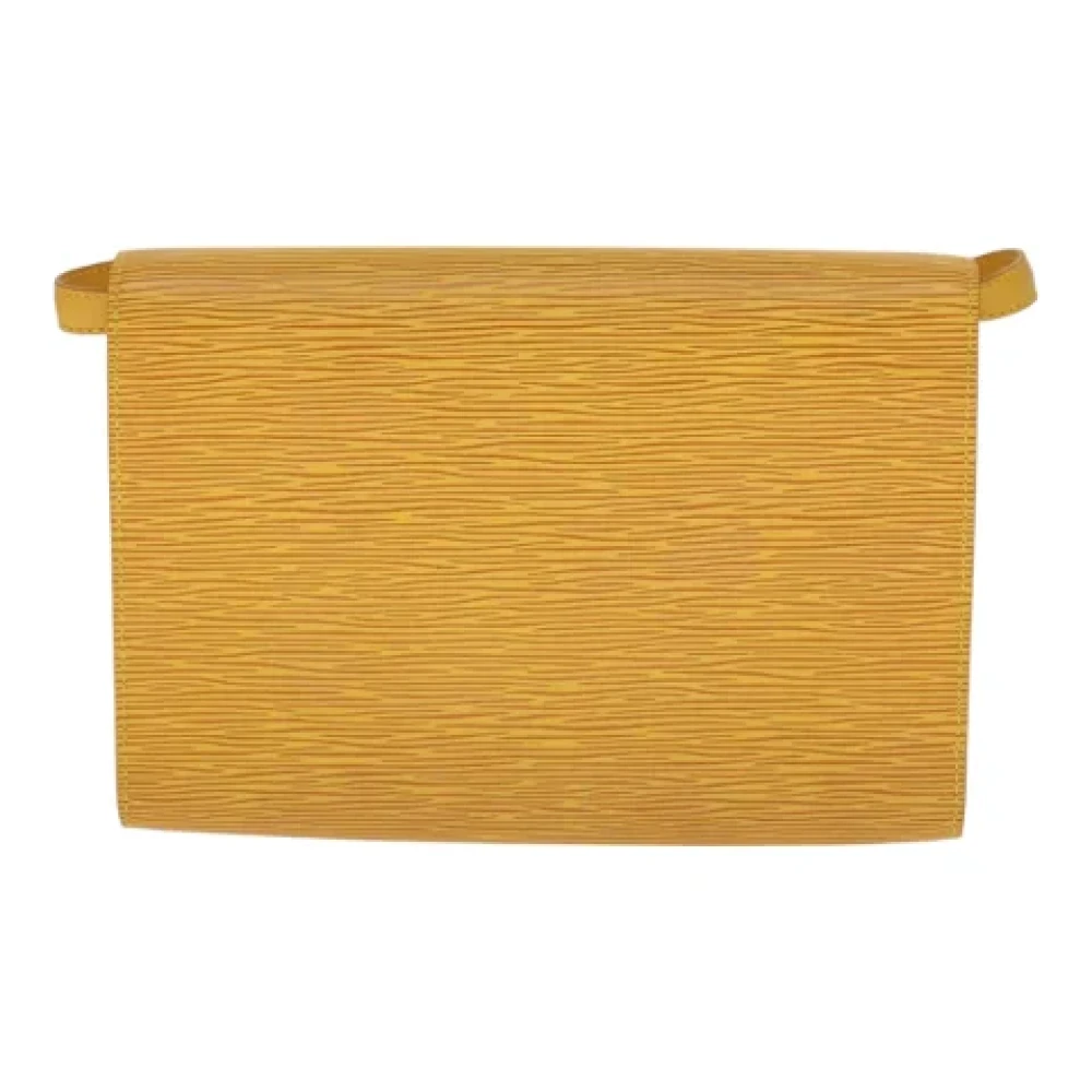Louis Vuitton Vintage Pre-owned Leather louis-vuitton-bags Yellow Dames