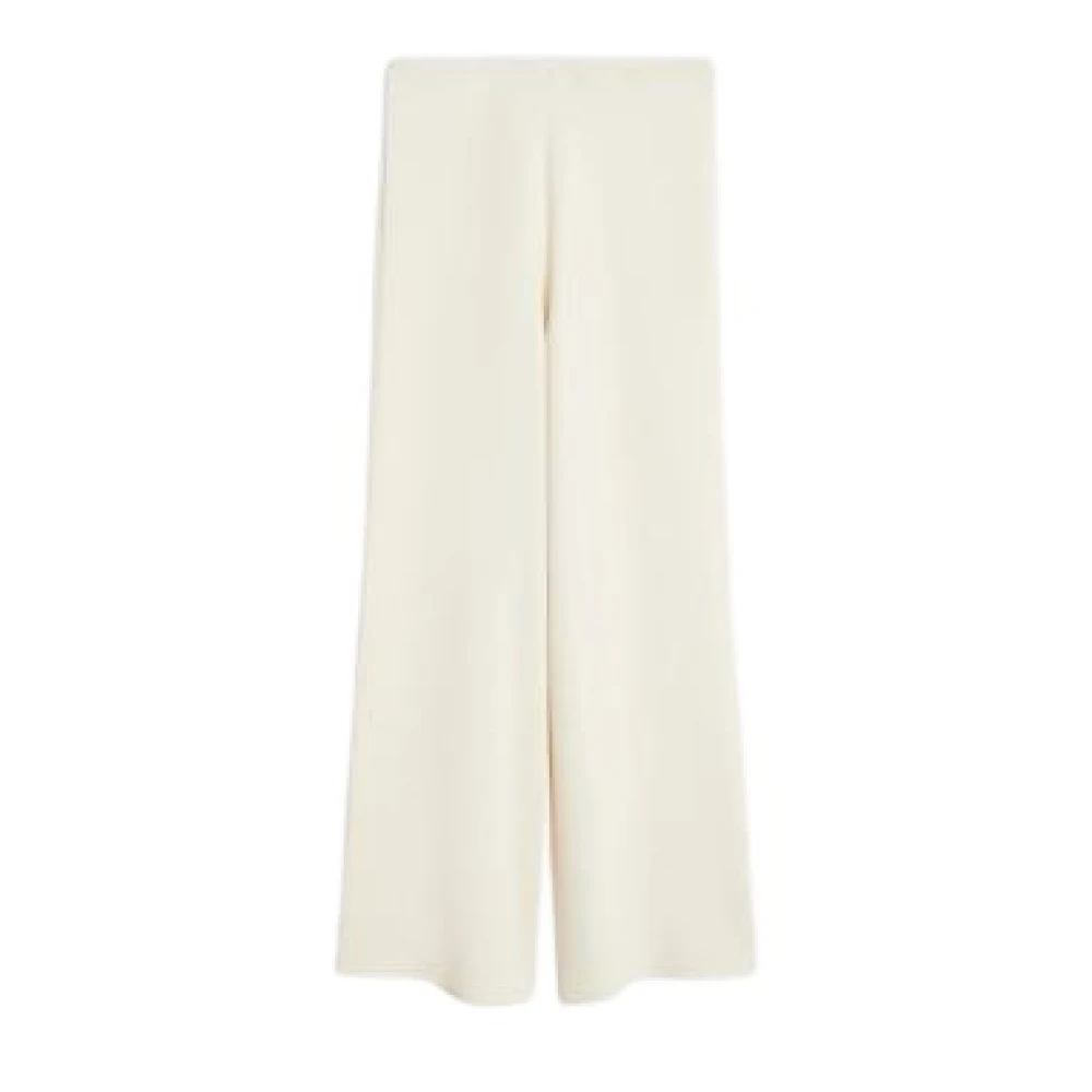 Max Mara Women's Beige Viscose Crepe Knit Trousers