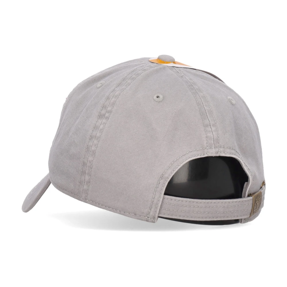 Timberland Gebogen Klep Canvas Baseball Cap Gray Heren