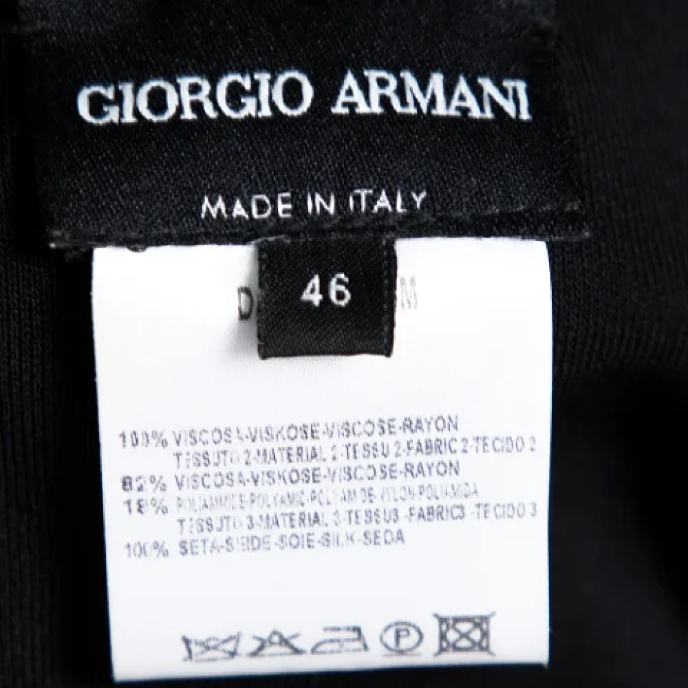 Armani Pre-owned Silk bottoms Black Dames