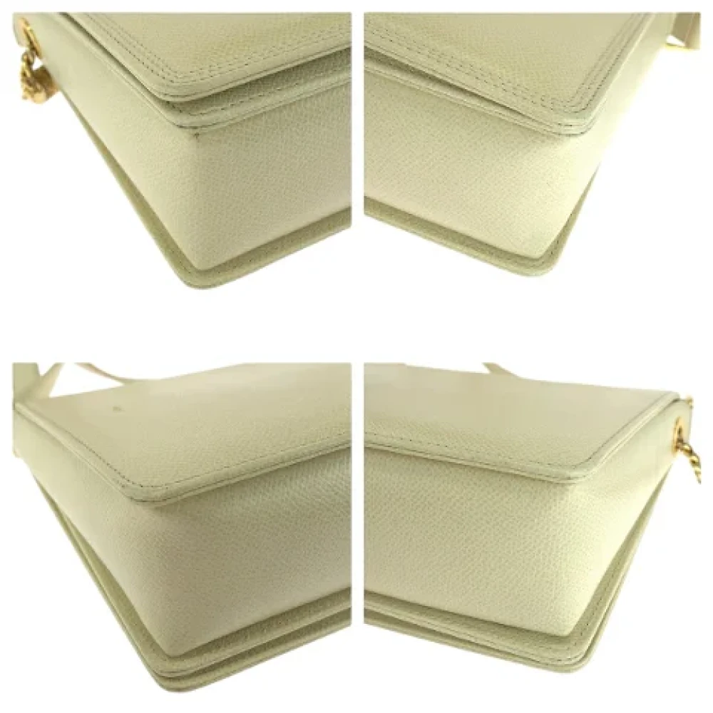 Valentino Vintage Pre-owned Leather shoulder-bags Yellow Dames