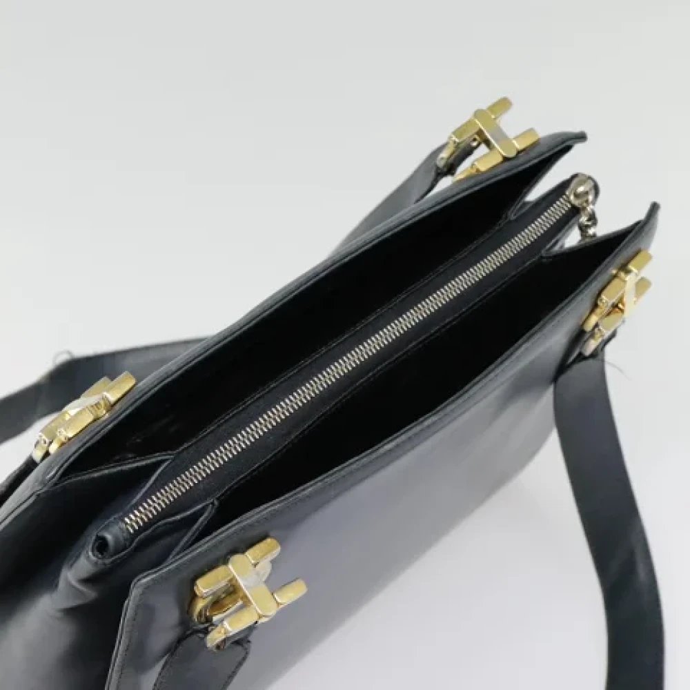 Salvatore Ferragamo Pre-owned Leather totes Black Dames