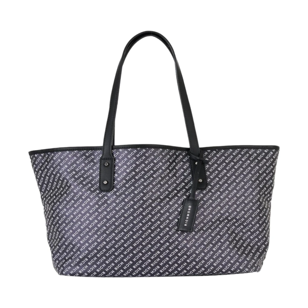 John Richmond Logo Schouder Shopping Tas voor Vrouwen Black Dames