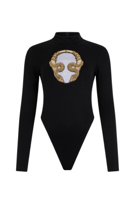 Ulla Popken taglie forti manica lunga 42 nero maglia termica slim
