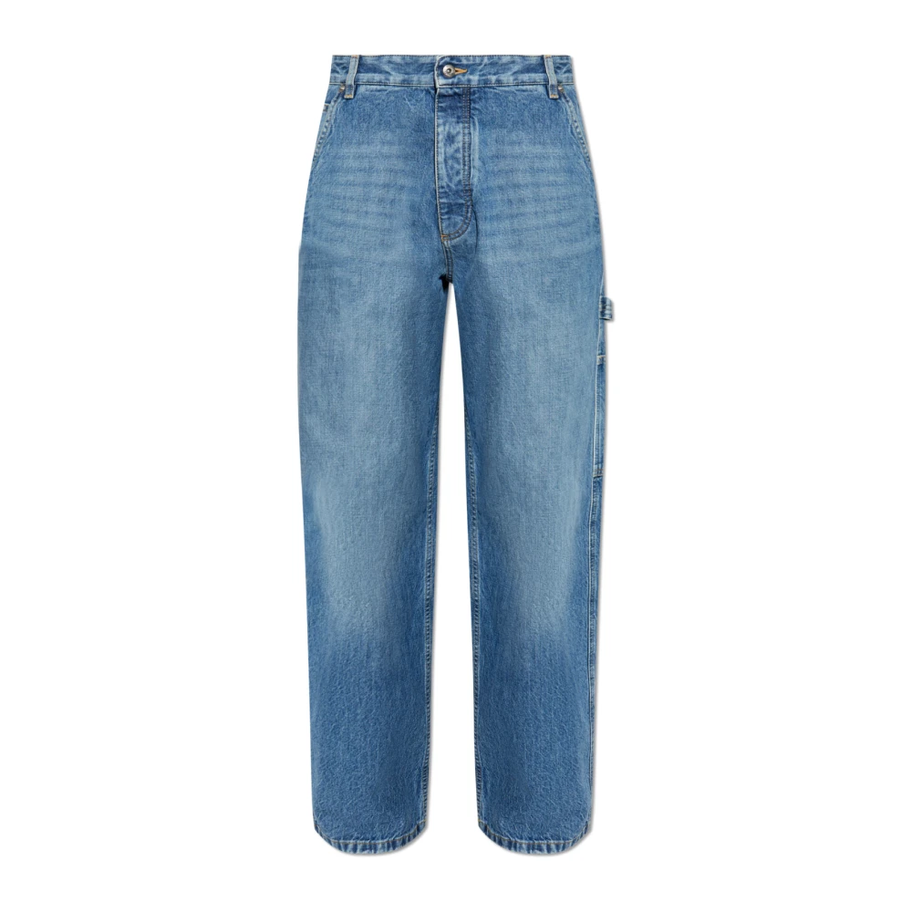 Bottega Veneta Mid Blue Cargo Jeans Blue Heren