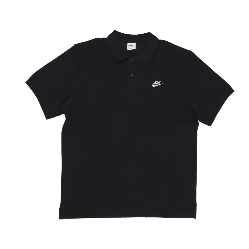 Nike Uomo Nero Polo Essential Piqué