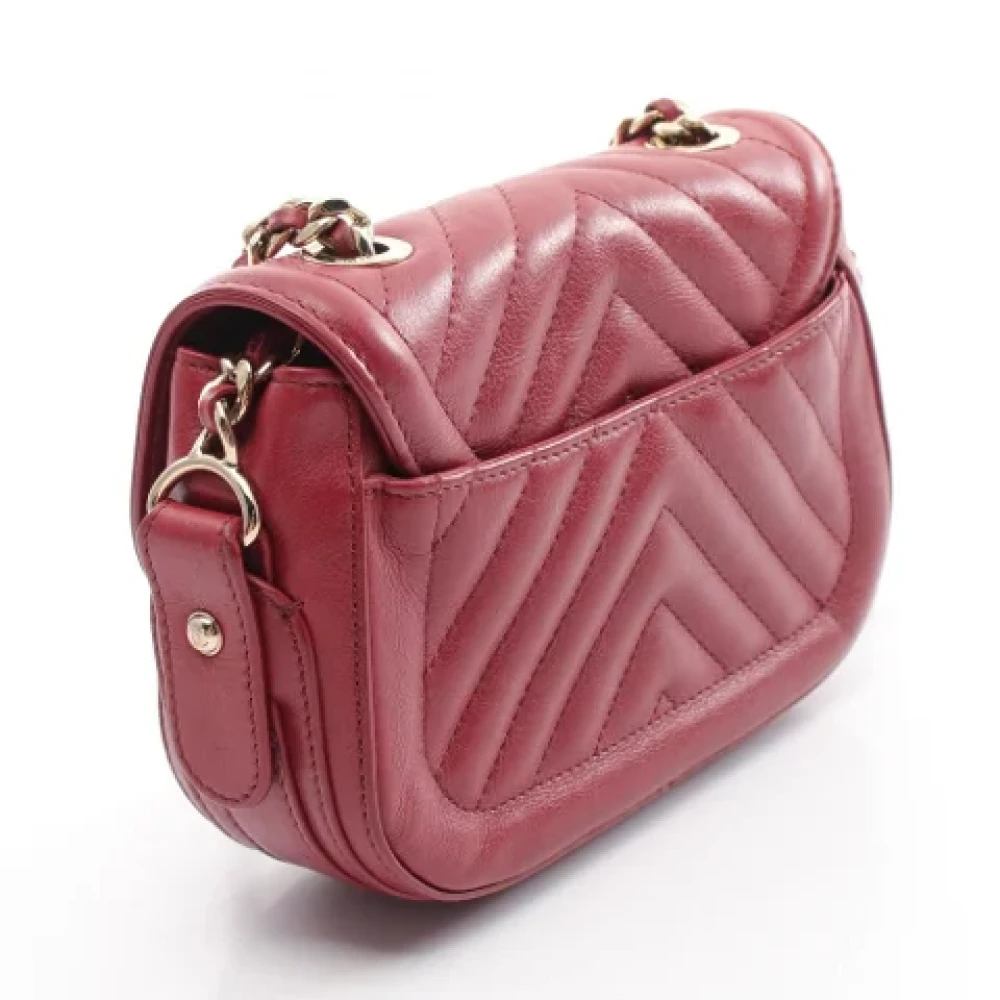 Chanel Vintage Pre-owned Leather chanel-bags Red Dames