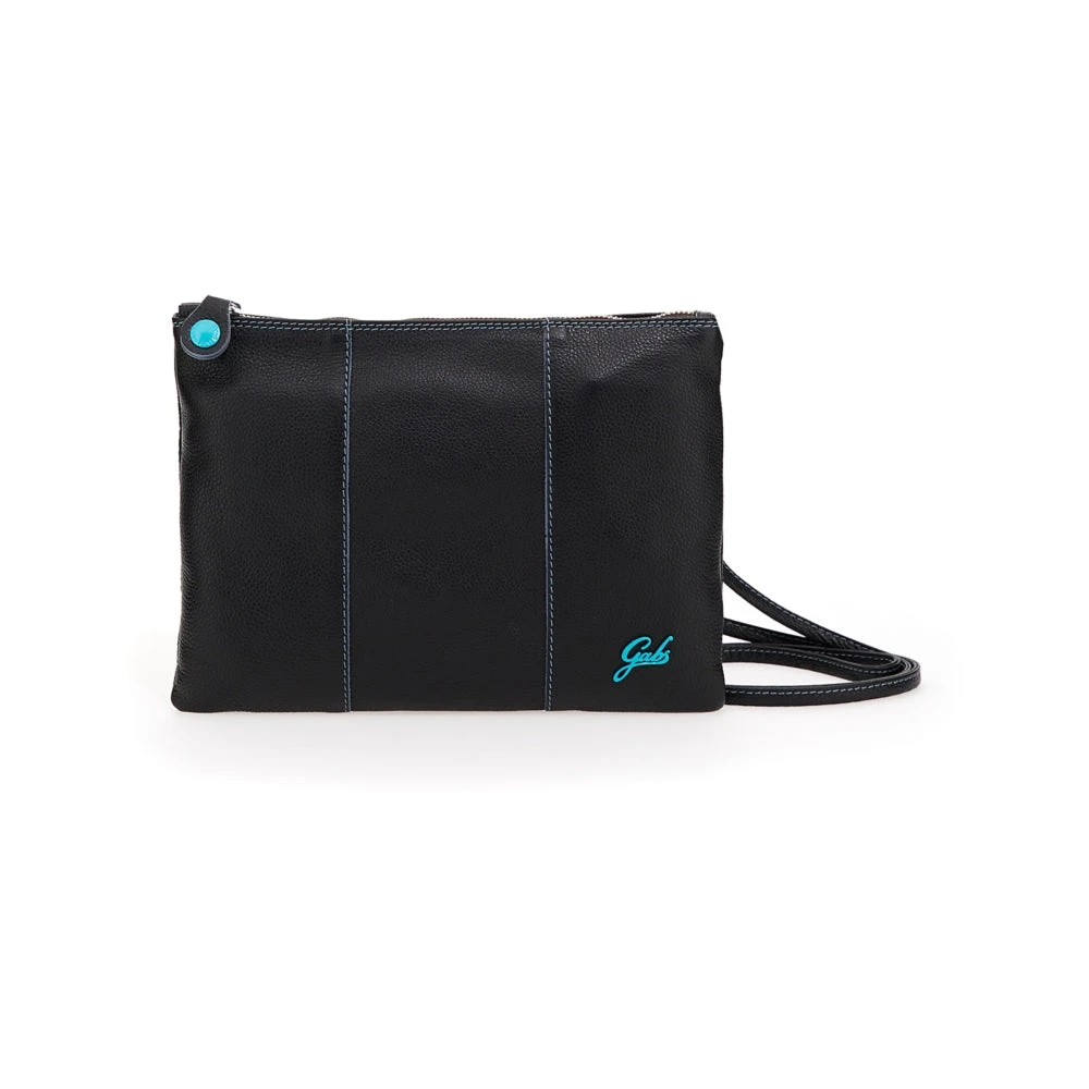 Gabs Women's Black Leather Clutch With Adjustable Strap - Cross Body Bags - One Size - Bags