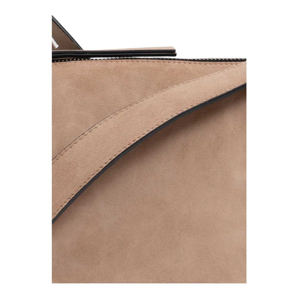 AllSaints Schoudertas Half Maan Beige Dames