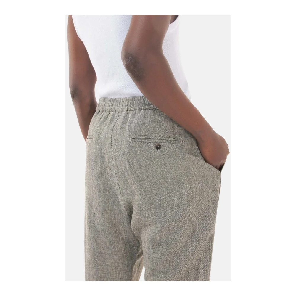 Barena Venezia Reguliere elastische taille broek met zij- en achterzakken Gray Heren
