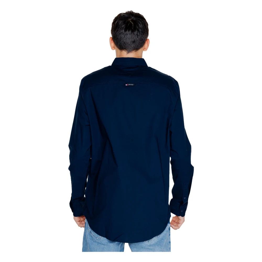 Tommy Jeans Lange mouwen shirt herfst winter collectie Blue Heren