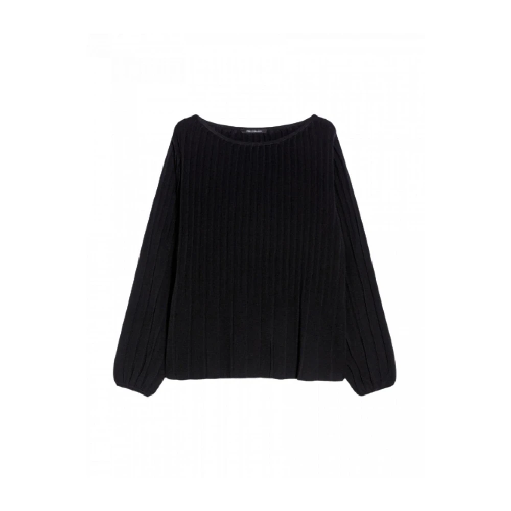 Pennyblack Geplooide wollen trui Black Dames