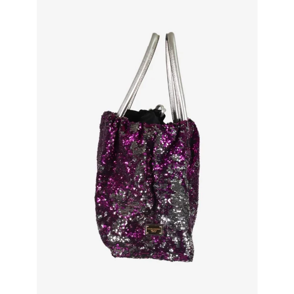 Dolce & Gabbana Pre-owned Leather handbags Purple Dames