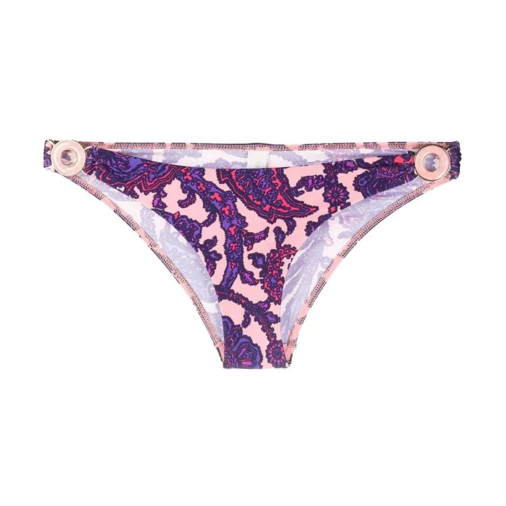 Zimmermann Paisley-print bikinibroekjes Purple Dames
