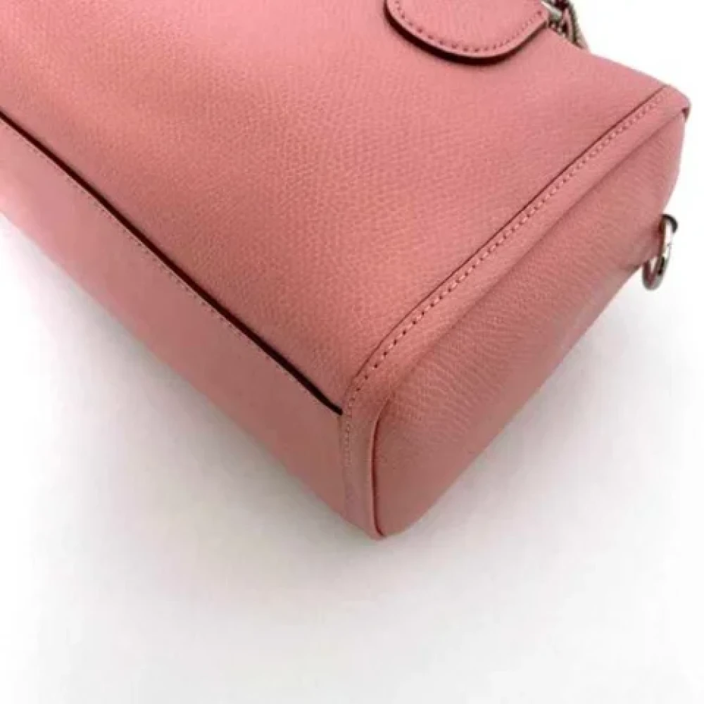 Coach Pre-owned Leather handbags Pink Dames