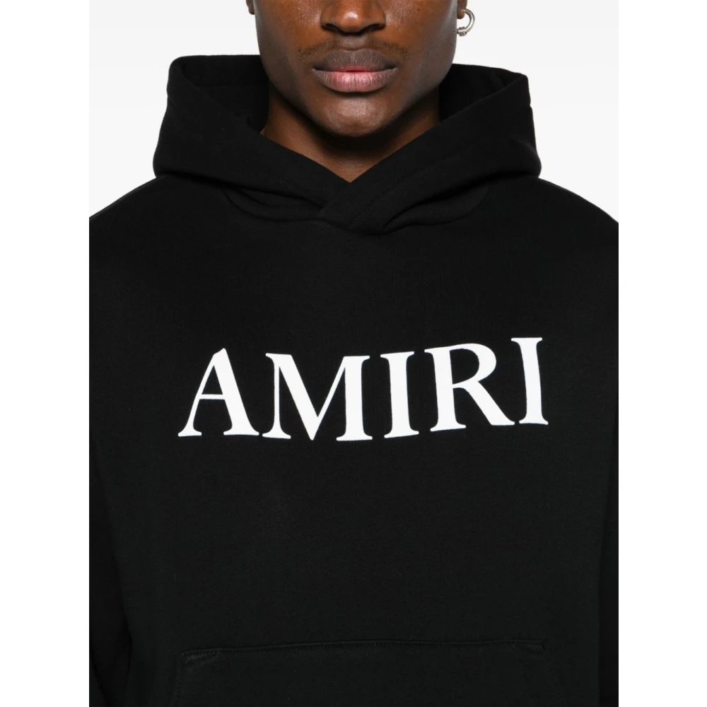 Amiri Zwarte Hoodie met Capuchon Black Heren