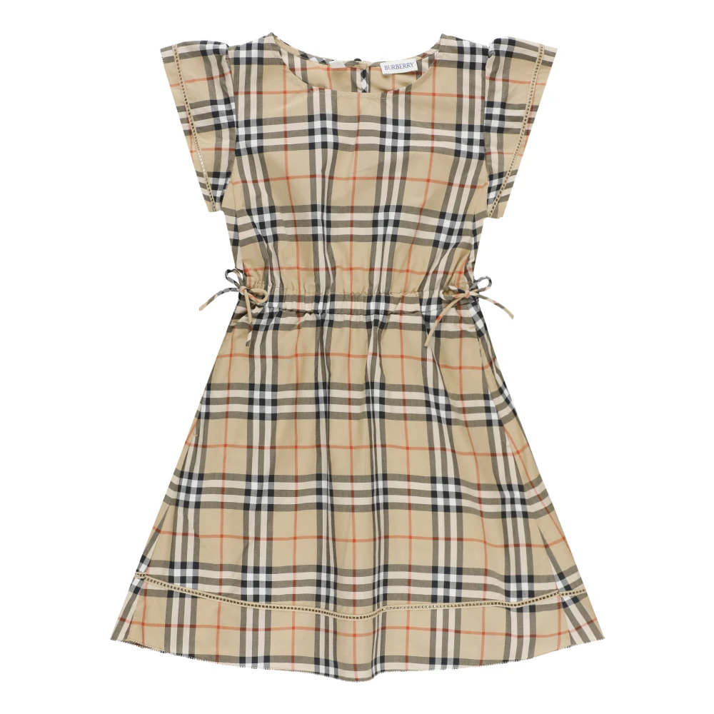 Burberry Girls Beige Dresses, 10 Y, Kids Dresses