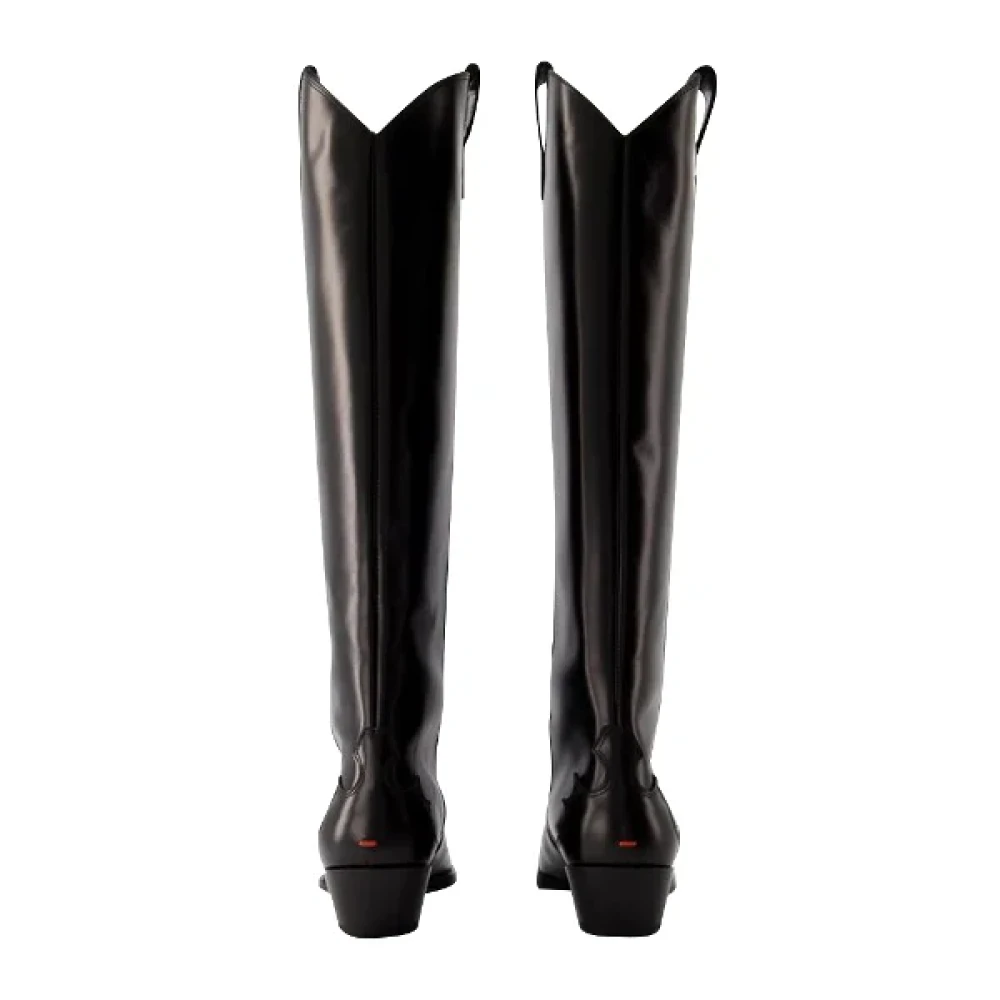 aeyde Leather boots Black Dames