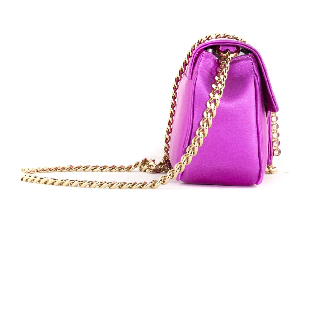 Roberto Festa Fuchsia Lunette Schoudertas met Kristal Pink Dames