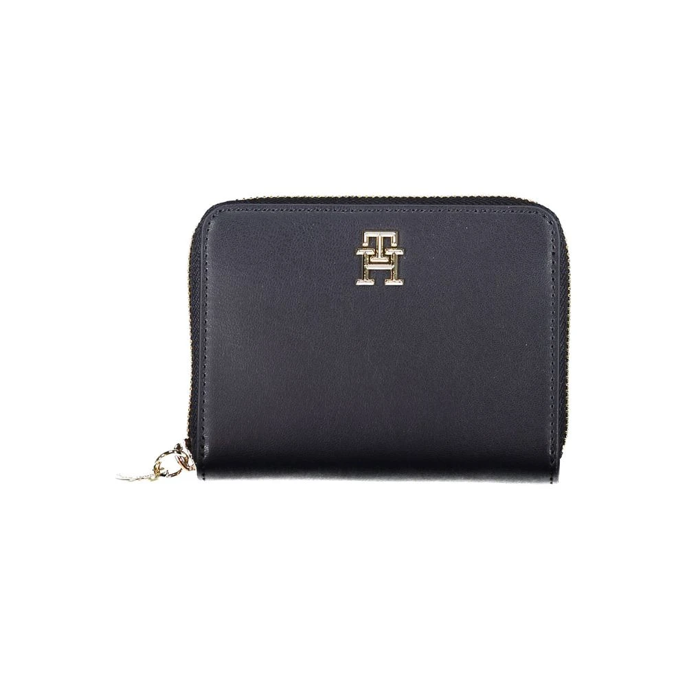 Tommy Hilfiger Women's Blue Wallet With Zip Closure - Wallets & Cardholders - One Size- Accessories