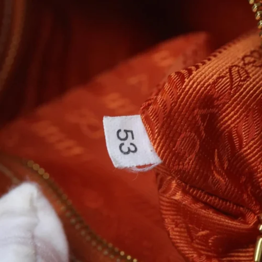 Prada Vintage Pre-owned Fabric prada-bags Orange Dames