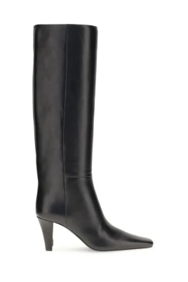 Moderne Cone Heel Läderstövlar