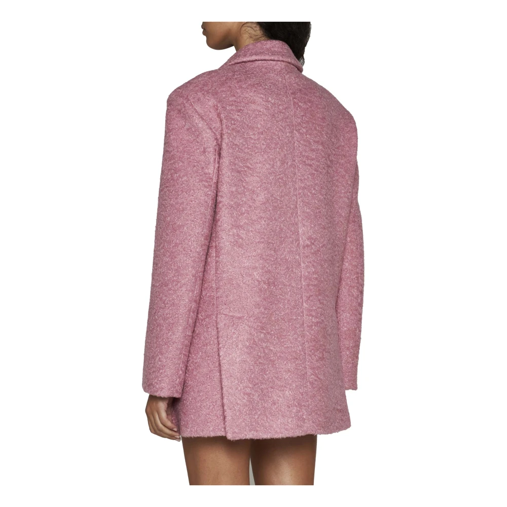 Blanca Vita Roze textuur jas met inkeping revers Purple Dames