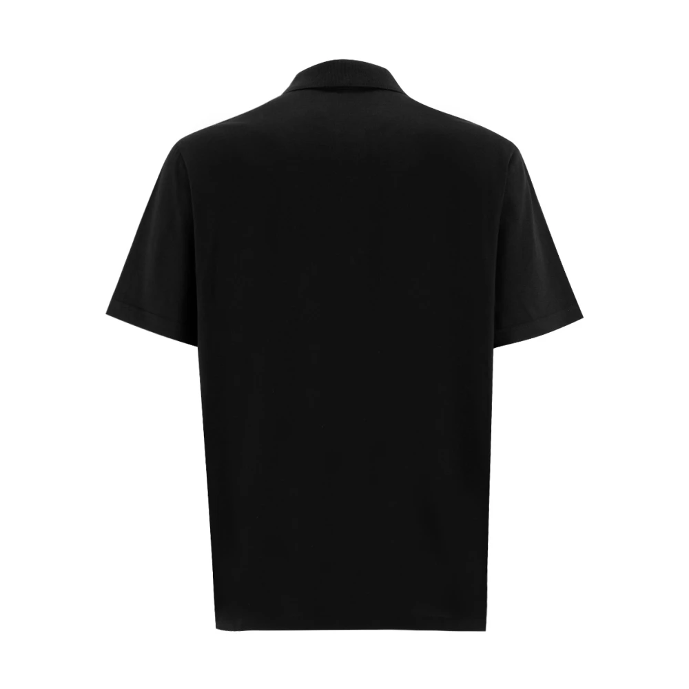 Brioni Zwarte Katoenen Poloshirt voor Heren Black Heren