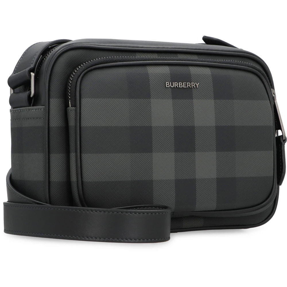 Burberry Ruitmotief crossbody tas Black Heren