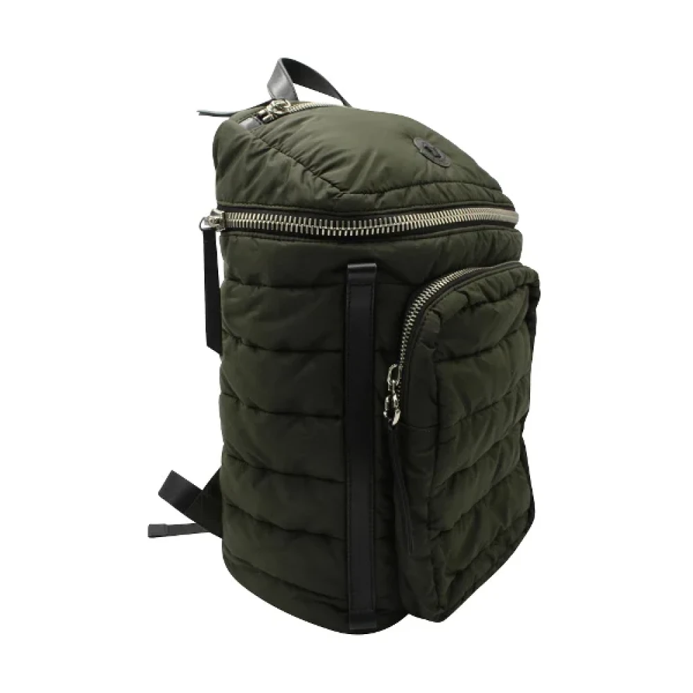 Moncler Pre-owned Nylon backpacks Green Heren
