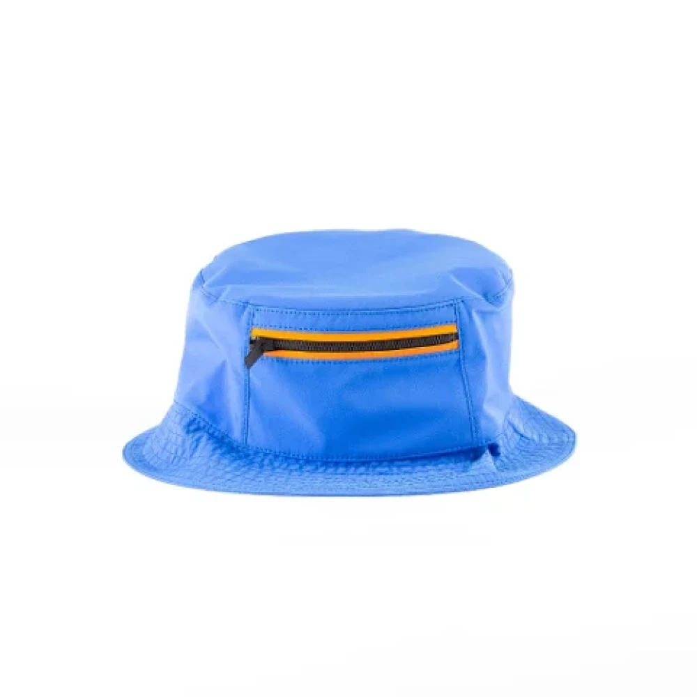 Hermès Vintage Tweedehands Hermes hoed in blauwe stof Blue Unisex
