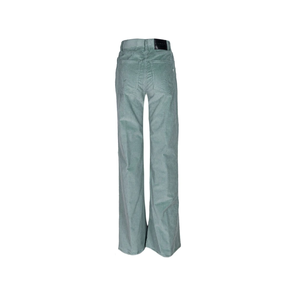 Dondup Stijlvolle Wijde Broek Blue Dames