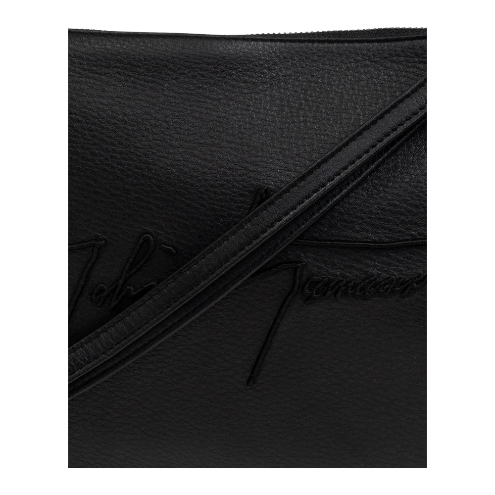 Yohji Yamamoto Schoudertas met logo Black Heren