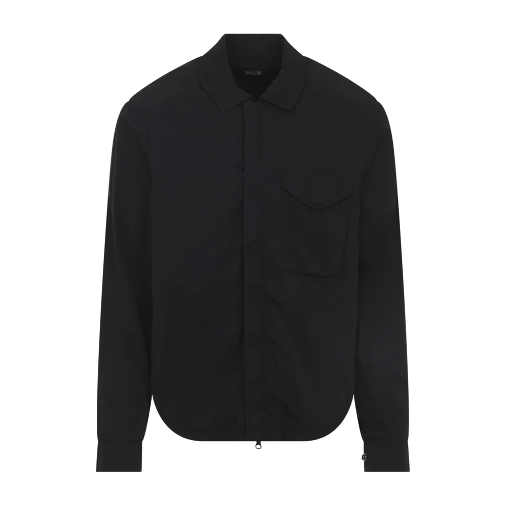 C.p. Company Men's Black Casual Shirts, Xl, Chrome-R Pocket Overshirt