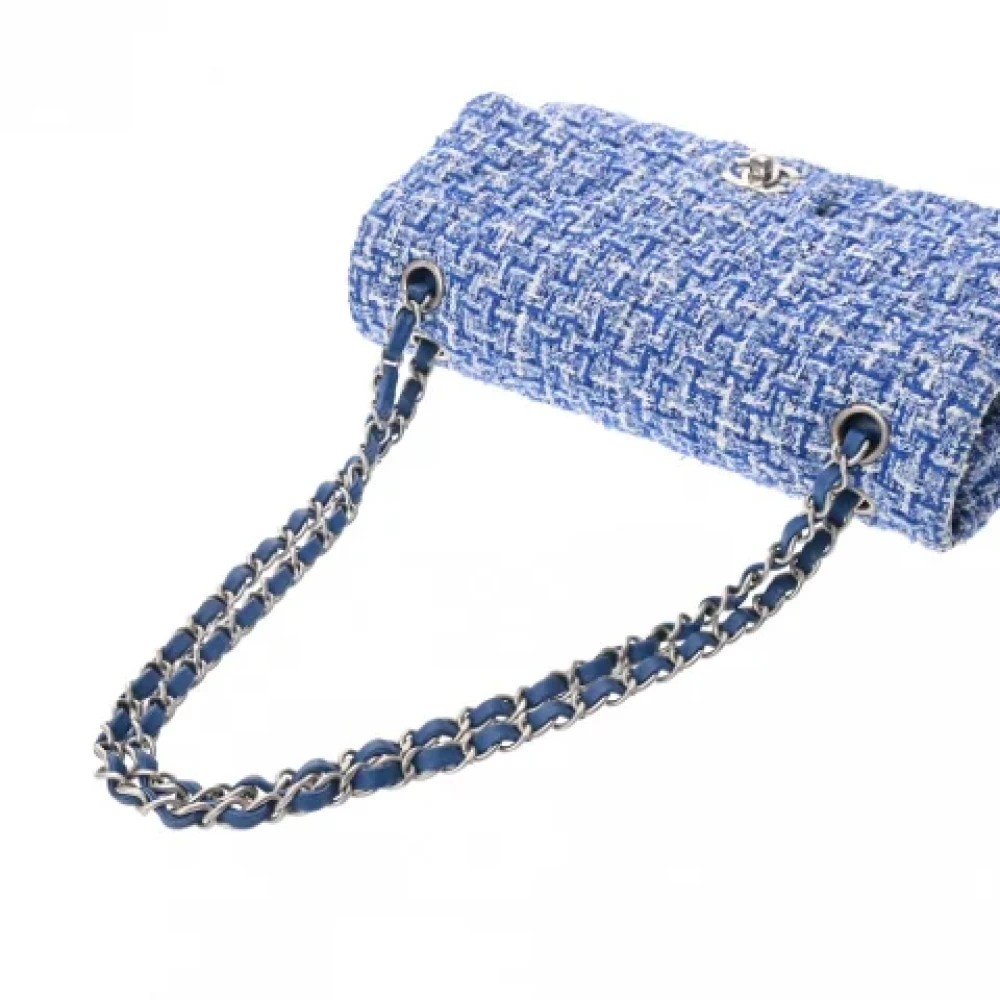 Chanel Vintage Pre-owned Fabric chanel-bags Blue Dames