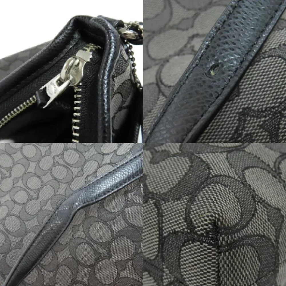Coach Pre-owned Canvas shoulder-bags Black Dames