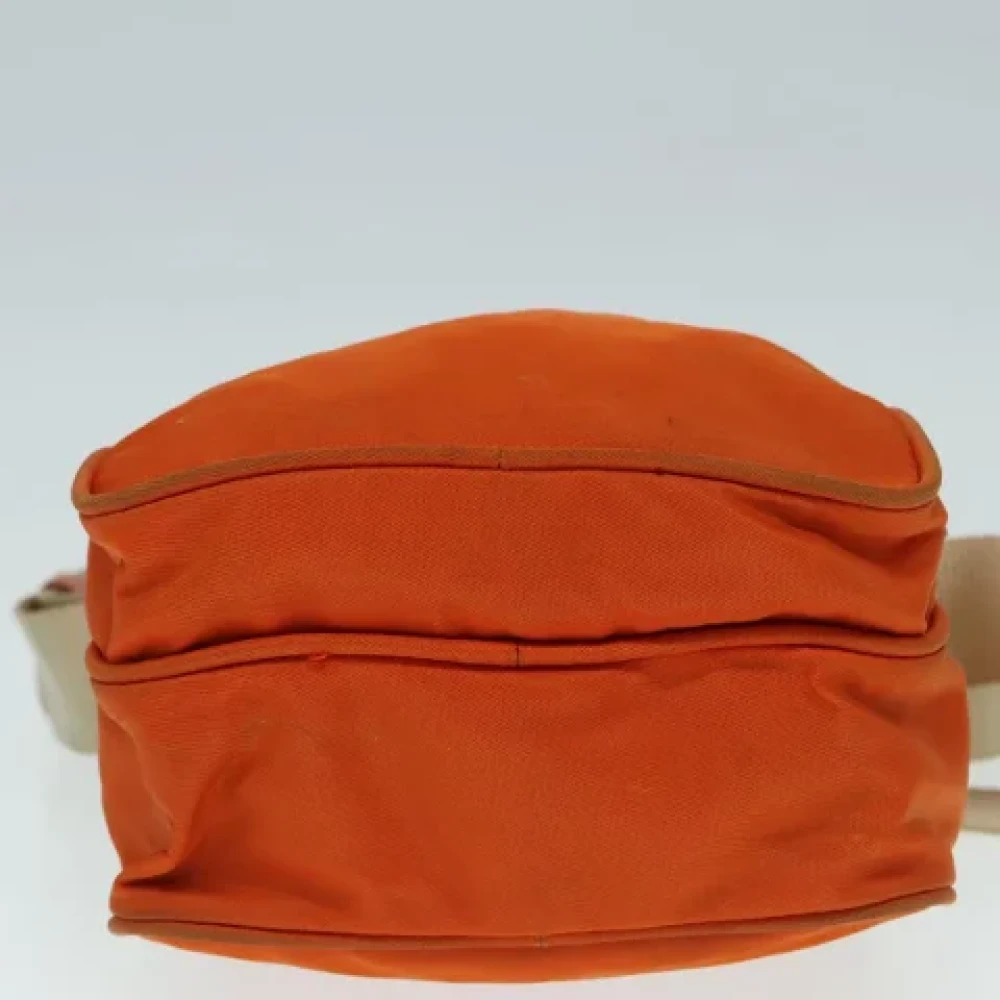 Prada Vintage Pre-owned Nylon prada-bags Orange Dames