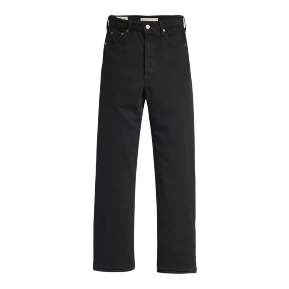 Levi's Women's Black Straight Jeans,, Trousers W24