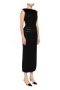 robe-midi-rayee-noire-style-elegant